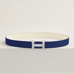Hermes Silver Metal H double sided